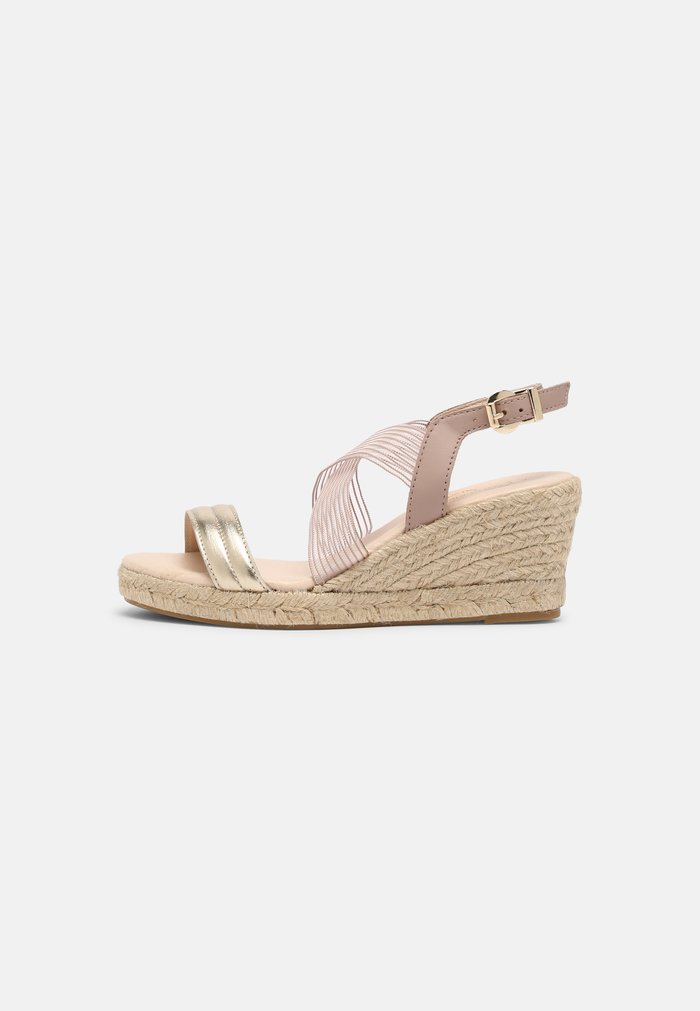 Sandales Anna Field LEATHER Wedge platform Boucle Beige Femme | FZK-0946567